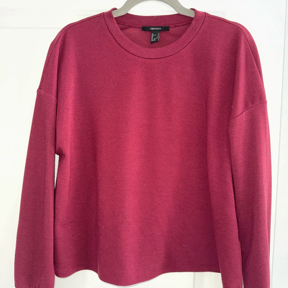 Forever 21 Raspberry Sweater